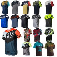 เสื้อ MTB Sepeda Gunung Downhill ผู้ชาย2 2022ชุดสำหรับแข่งมอเตอร์ไซค์วิบาก DH เสื้อกีฬาวิบากแขนสั้นลายจิ้งจอก Mtb