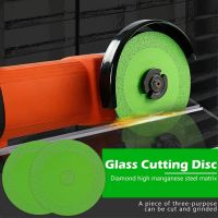 HOTZ 1PC Glass Cutting Disc 100mm Ultra-thin Saw Blade Jade Crystal Wine Bottles Grinding Chamfering Cutting Blade Glass Cutting Disk