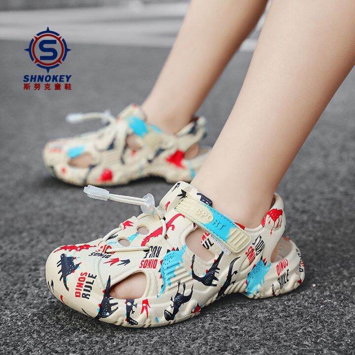 hot-sale-snook-childrens-baotou-sandals-2023-summer-new-boys-and-girls-soft-bottom-non-slip-sports-hollow-beach-shoes