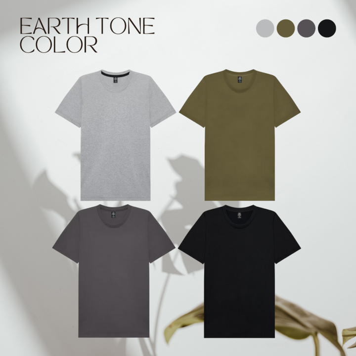 basic-cotton-tee-non-iron-เสื้อยืดเบสิคแขนสั้นคอกลม-ไม่หด-ไม่ต้องรีด-minimal-and-earth-tone