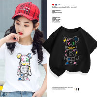 H410(ส่งจากไทย)เสื้อยืดเด็กแขนสั่ง ลายแฟชั่นสวยน่ารับ.ใส่ได้ทั้งเด็กชายและเด็กหญิง