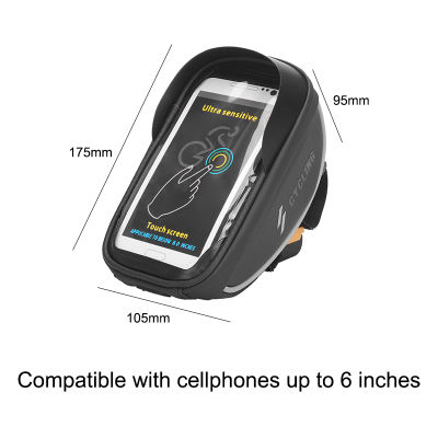 Rainproof Bicycle Bag Frame Front Top Tube Cycling Bag Reflective 6.5in Phone Case Touchscreen Bag MTB Bike Accessories