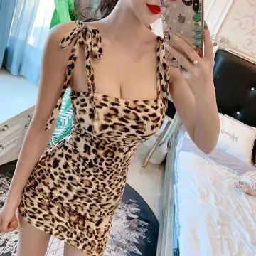 Sexy leopard print outlet dress