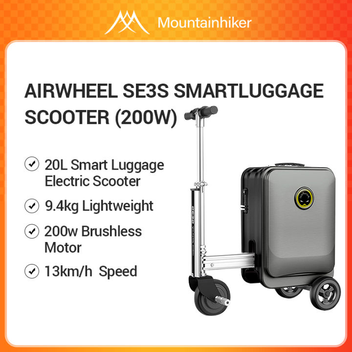 Airwheel SE3S Electric Mini Smart Black Scooter Luggage 20 Inch Riding  Suitcase 