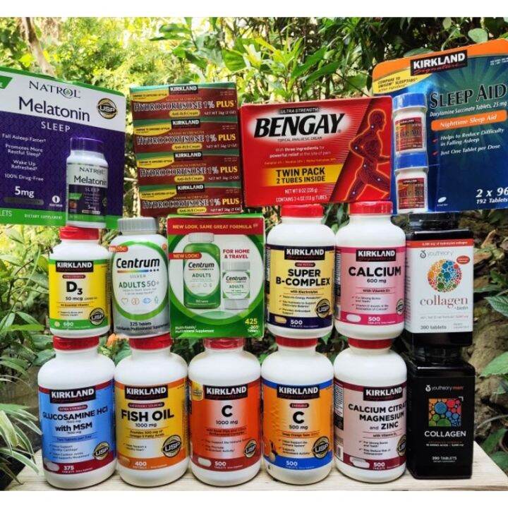 recreation Kirkland Vitamins Vitamin C B12 D3 Calcium Fish Oil