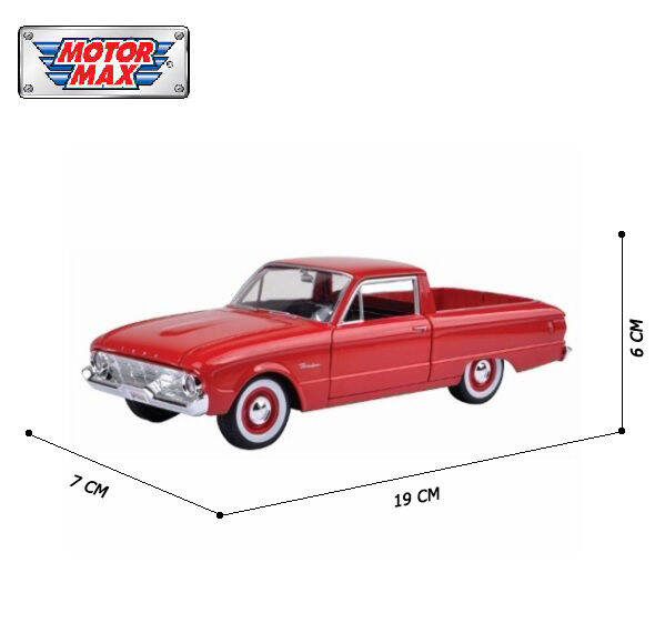 โมเดลรถคลาสสิค-motor-max-no-73200ac-american-classics-1960-ford-ranchero-red-สเกล-1-24-จำลองเหมือนจริง-ผลิตจากโลหะผสม-สินค้าที่น่าเก็บสะสม