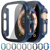 Tempered Glass Case+Screen Protector for Apple Watch Ultra 49mm Protective Cover All-Aroud Ultra-Thin Bumper iWatch Ultra Case