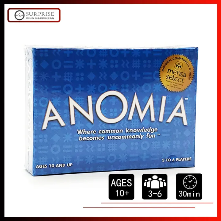 【Ready Stock】Card Game ANOMIA Family Board Games Fun Playing Party Friends Anomia Where common ...