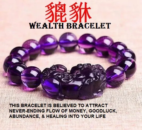  LOTONTJ Feng Shui Pixiu Wealth Bracelet Prosperity