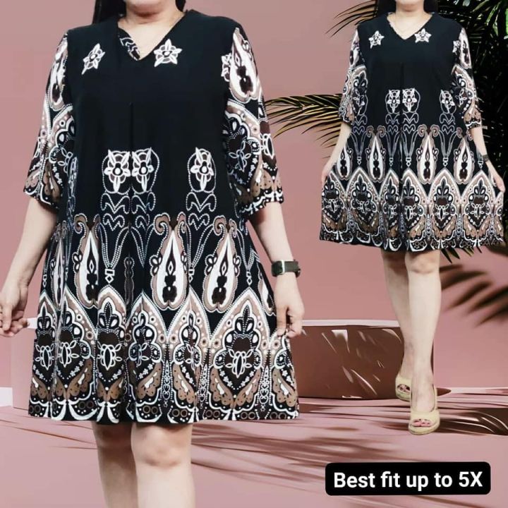 flowy plus size dreaa fit up to 5xl | Lazada PH