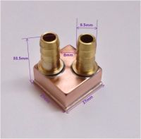 Bga/bridge หัวน้ำอุปกรณ์ระบายความร้อนด้วยน้ำขนาดเล็กหม้อน้ำโน๊ตบุ๊ค Ic ทั้งหมดทองแดงบริสุทธิ์27*27มม