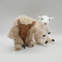 Long Plush Sheep Removable Sheep Plush Doll Quality Stuffed Animal Plush Simulation Lamb Doll Toys Children Room Decor Present