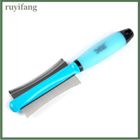 ruyifang PET Double-Sided hair removal หวีสุนัขขนยาวและแมวแต่งตัวเครื่องมือ