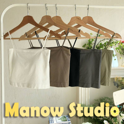 บราสายเดี่ยว เสื้อกล้าม สายเดี่ยว บราสายเดี่ยวแบบสวม สินค้าพร้อมส่ง 1803# Manow.studio