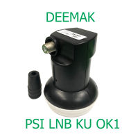 PSI  LNB KU OK-1 ชนิด 1 ขั้ว รับความถี่ 10600 จากไทยคม 8 หัวจาน ระบบ  KU BAND 1 ขั้ว  ใช้กับกล่องรับดาวเทียม 1 เครื่อง สัญญาณดี   กล่องห่อBubble