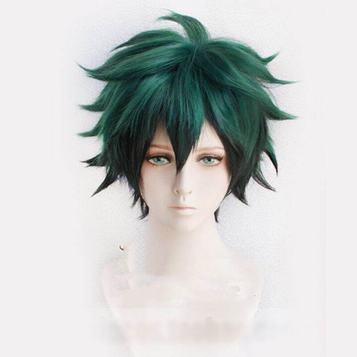 อะนิเมะ-my-hero-academia-cosplay-ผม-izuku-midoriya-วิกผม-boku-no-hero-academia-academy-คอสเพลย์-izuku-midoriya-deku-ผม