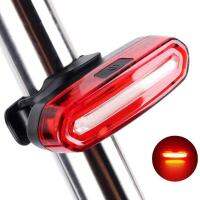 【สต๊อกพร้อม】โคมไฟเตือนด้านข้างขี่จักรยานบนถนนภูเขาไฟท้ายรถจักรยาน LED COB แบบ120LM