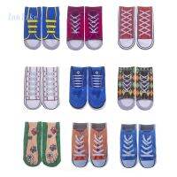 CODwuyan8340 INN for Creative Adult Casual Low Cut Invisible Boat Socks Novelty Funny Flip Flops Faux Lace-Up Canvas Shoes 3D Printed