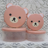 4pcs Children Plastic Cartoon Cute Bento Box Japanese Outdoor Food Storage Container Kids Student Microwave Lunch Box Utensils