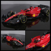 Xiu1Bburago 2022 1:43 F1 Scuderia Ferrari F1-75 #55 Sainz #16 Leclerc Formula One Alloy Super Car Collection ของเล่น Xmas Giftsc12-58