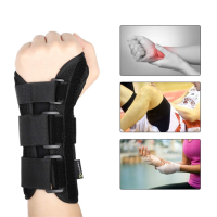 Detachable Breathable Steel Splint Wrist Carpal Tunnel Sprained Hand Sports Brace Protector