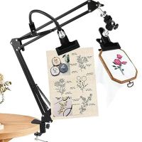 Embroidery Hoop Stand: 360 Adjustable Metal Embroidery Hoop Stand for Sewing Crafts Durable Easy Install Easy to Use