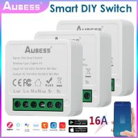 AUBESS Tuya Smart Home Gadgets Mini WiFi Smart Switch Light Switch Relay Module Voice Control For Alexa Alice Google Assistant