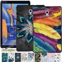 Tablet Case for Samsung Galaxy Tab A 10.1(T510/580)/A 7.0 T280/A 9.7 T550/10.5 T590/S5e(T720/725) Cover with Feather Pattern Rechargeable Flashlights