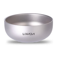 Lixada Titanium Bowl Double Wall Insulated Bowl for Home Outdoor Camping Hiking Backpacking