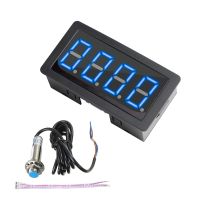 4 Digital LED Red Blue Green Tachometer Gauge RPM Speed Meter+Hall Proximity Switch Sensor NPN 12V Accessories Tachomete Sets