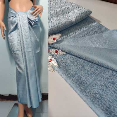 PV02005 ผ้าถุง ผ้าแพรวา ผ้าไทย ผ้าไหมสังเคราะห์ ผ้าไหม ผ้าไหมทอลาย ผ้าถุง ผ้าซิ่น ของรับไหว้ ของฝาก ของขวัญ ผ้าตัดชุด