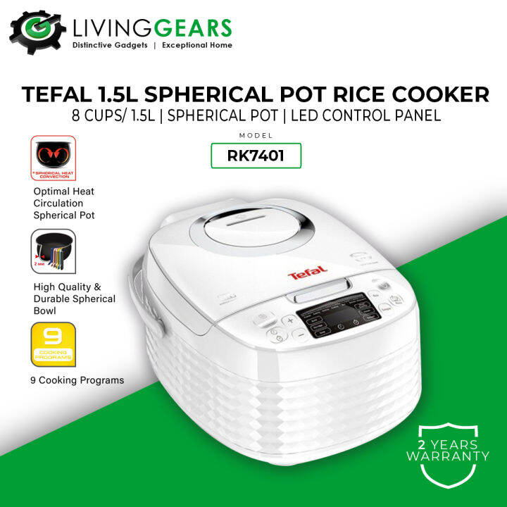 Tefal Rice Cooker Entry Spherical Pot 1.5L RK7401 Periuk Nasi Digital