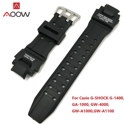 vfbgdhngh Silicone Strap for Casio G-Shock GA-1000 /1100 GW-4000 /A1100 G-1400 Sport Waterproof PU Replacement Band Watch Accessories