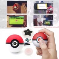 Silicone Thumb Grips Cover Cap Lid Shell Stick Joystick for Nintendo Switch Poke Ball Plus Pokeball NS Controller - Black Super Star Mario Print + White จุกซิลิโคน ครอบปุ่ม อนาล็อก ลายดาวมาริโอดำ/ขาว