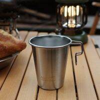 Outdoor Stainless Steel Snow Cup Portable Coffee Cup Mountaineering Camping Water Cup 300ml Can Boil Water Camping Cup Jug