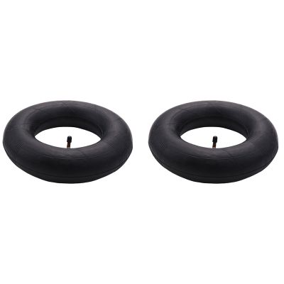 4.10/3.50-6 Inner Tube Replacement with TR87 Bent Metal Valve for Wheelbarrows Snow Blowers, Wagons, Carts, Lawn Mowers