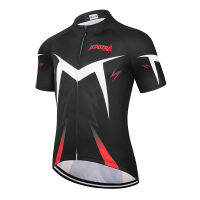 jepozra Bike Jersey Mens Biking Shirt Shorts Padded Breathable Cycling Jersey