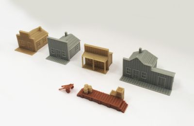 Outland Models Old West Small House Set Z Scale 1:220 Train Railway Layout