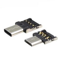 OTG konversi Data dudukan kartu pria 5 buah konversi Data USB 2.0 wanita ke USB mikro tipe-c kepala adaptor Tpc U Disk baca pemegang kartu untuk Samsung Xiaomi