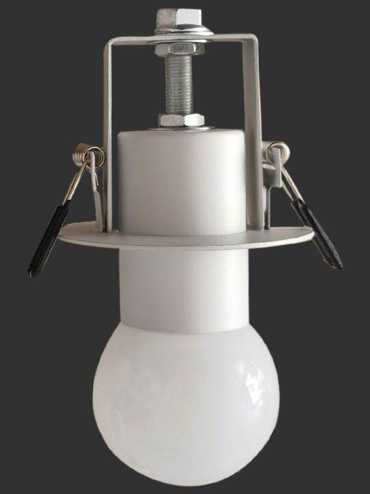 Lamp holder screw e27 lamp mouth clip reed embedded concealed ceiling downlight home creative