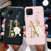 For Samsung Galaxy A12 Case Black Matte Cute Lettes Soft Silicone Phone Case Shockpoof Casing Back Cover For Samsung A12 SM-A125F