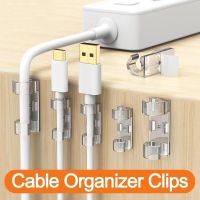 Universal Cable Organizer USB Cable Winder Desktop Tidy Cable Management Clips Cord Holder Wall Wire Manager Data Line Organizer Cable Management