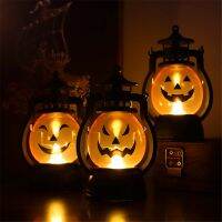 【FCL】☽✌ Small Night Pumpkin Lamp Candle with Battery Ornaments Decorations