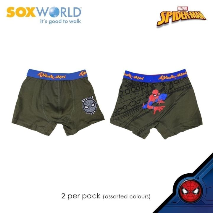 soxworld-2-in-1-กางเกงชั้นใน-ลาย-marvel-spider-man-77-010-สําหรับเด็กผู้ชาย-rhh