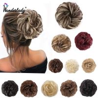 WonderLady Synthetic Hair Bun Extension Messy Curly Chignon With Elastic Band Updo For Women Girls Donut Ponytail Hairpieces