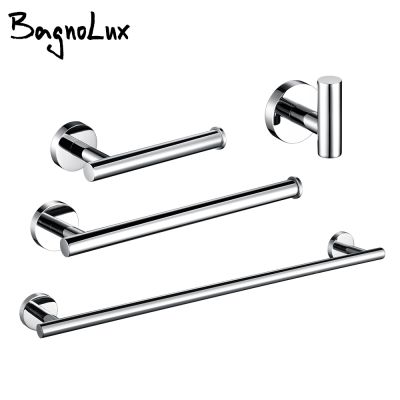 【CC】❒  BagnoLux Wall Toilet Paper Holder Bar Self-Adhesive Accessories