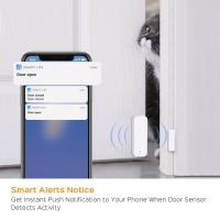 Tuya Smart WiFi Door Sensor Door Open / Closed Detectors Works with Tuya/ Smart WiFi App for Alexa Google Home