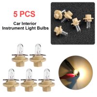 5pcs T5 LED 12V Car Auto Interior Instrument Light Bulbs Dashboard Lamps