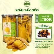 Xoài sấy dẻo nguyên miếng không đường chua ngọt vị thanh tự nhiên - HT FOOD