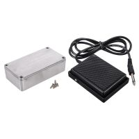 1 Pcs Diecast Aluminium Electronics Project Box Case &amp; 1 Pcs Universal Electronic Piano Foot Sustain Pedal